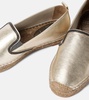 Monili metallic leather espadrilles