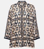 Adria printed silk shirt