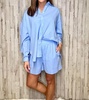 tommy textured voile shirt in blue