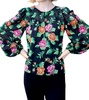 harlow top in crossstitch rose