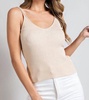 essential layering piece crop tank in oatmeal