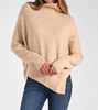 turtleneck sweater in cream