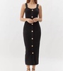 gayle knit pencil dress in black
