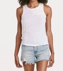 junie motifs tank top in white