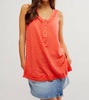 love language solid tank in radiant watermelon
