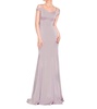 prom dress in rose