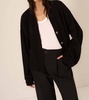 romy button front cardi in black