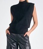chelcie sleeveless sweater in black