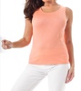 bra-friendly tank top in peach