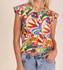 rainforest tank top in multicolor