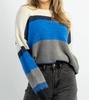 sawyer striped sweater in multiblue