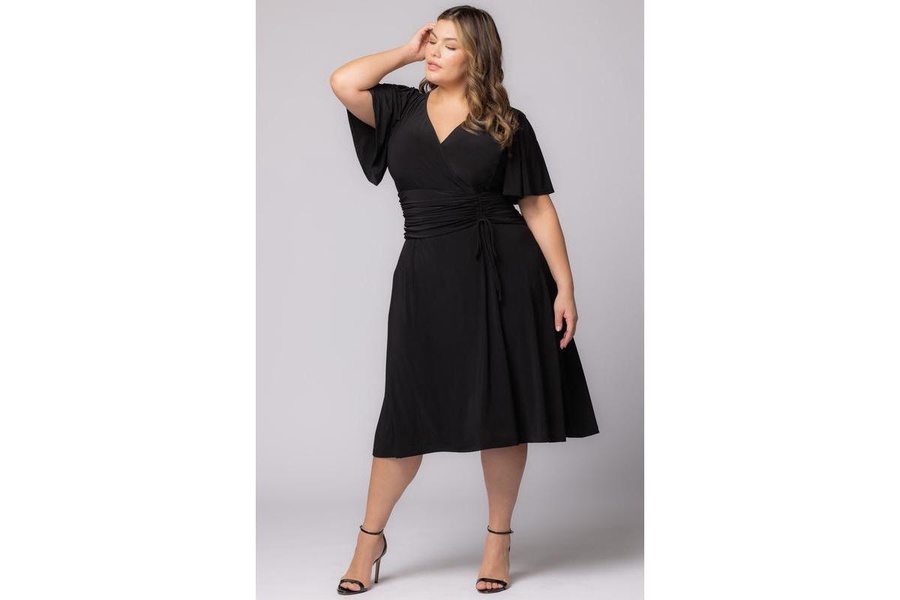 Plus Size Jemma Ruched Tie Dress