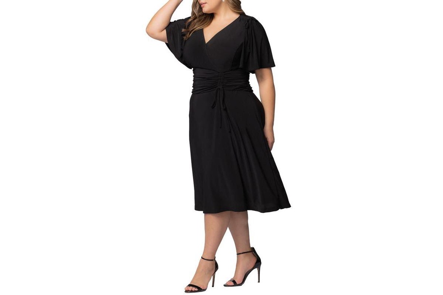 Plus Size Jemma Ruched Tie Dress