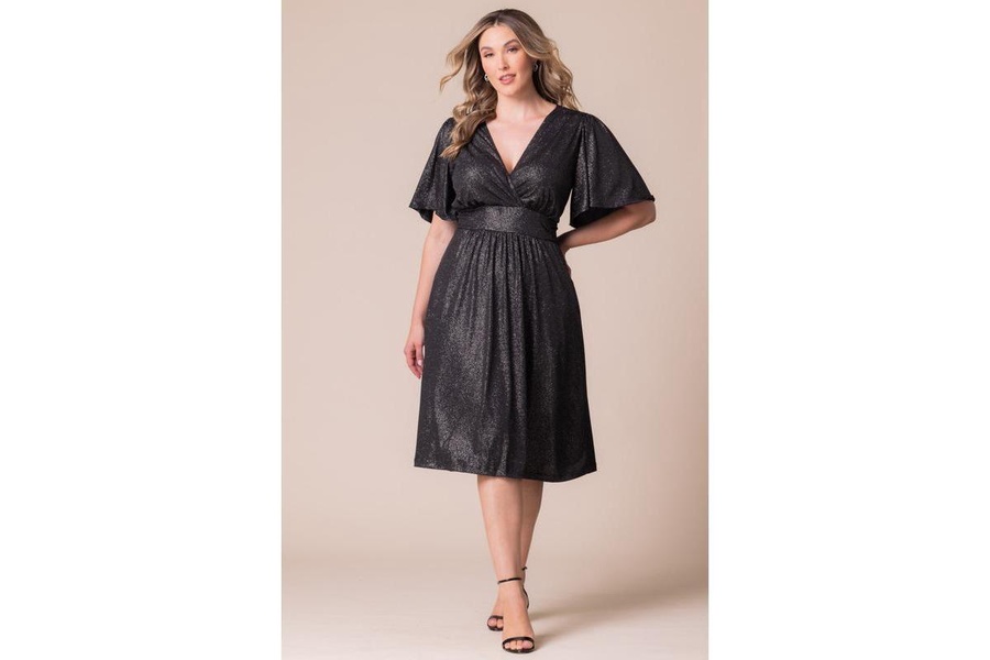 Plus Size Crystal Cove Cocktail Dress with Pockets