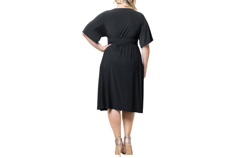 Plus Size Gia A-Line Midi Dress with Pockets