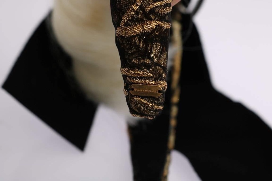 Dolce & Gabbana  Black Crystal White Diadem Headband