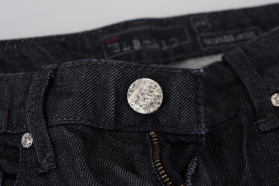 cotton low waist slim fit women casual blue women's jeans