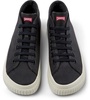 Black recycled cotton sneakers for women