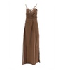 Ruched Slip Flared Dress