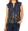 zoe top in tigerlily