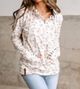 island air halfzip sweatshirt in white