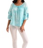 hailey tie dye kashmira top in blue