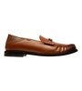 coriano 6300201 men's brown leather loafers