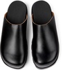 Black Leather Sandals for Men.
