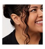 - Gold Huggie Hoop Earrings - Pave Huggie Hoops Medium