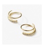 - Double Hoop Earrings - Harley Pave
