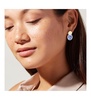 Enamel Earrings - Mini Kinoko Marble Blue