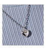 - Puffed Heart Necklace - Lev Silver
