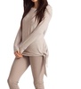 ellie side tie kashmira sweater in oatmeal
