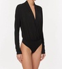 cindy jersey bodysuit in black