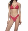 avalon high cut teeny bikini bottom in red