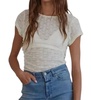 fields of daisy's lace ruched top in white