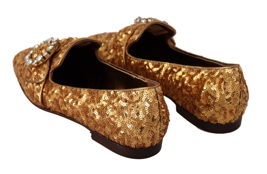 Embellished Loafers with Sequins and Crystals by Dolce & Gabbana