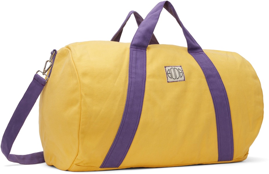 Yellow & Purple Two-Tone Gym Duffle Bag