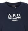 Blue Tina Sweatshirt In Fleece Cotton With Logo Embroidery To The Chest A.P.C. Woman