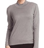 long sleeve mock neck pullover in gray