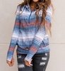 half zip sweatshirt in serape sapphire