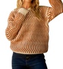 when you waver sweater in brown multi