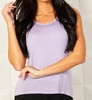 round neck tank in lilac