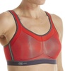 active momentum wire free sports bra in red