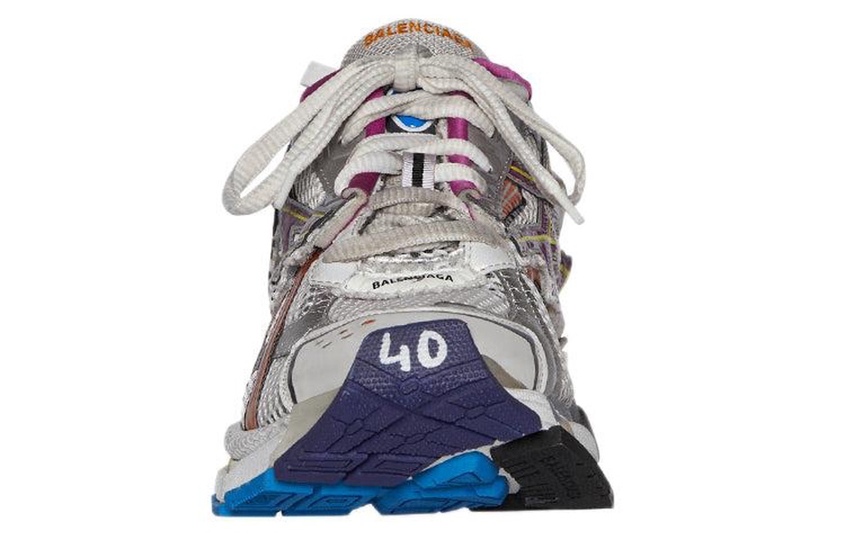 Runner Distressed Mesh and Rubber Sneakers