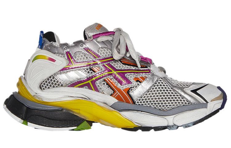 Runner Distressed Mesh and Rubber Sneakers
