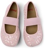 Multicolor Nubuck and Leather Ballerina for Kids.