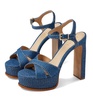keefa platform sandal in denim