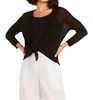 4 way cardigan in black onyx