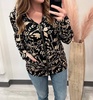 enchanted full zip sweatshirt in black